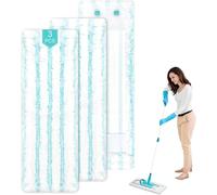 Teppe-3 Pièces Serpillière Rechange Pour Leifheit Profi Xl Micro Duo Kit, Pour Leifheit Profi Xl Cotton Plus Housse Pour Balai Nettoyante Absorbante, Pour Tous Les Types De Sols Élimine Les Taches