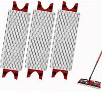 Teppe-3 Pièces Vileda Kit De Remplacement De Vadrouille Pour Sol, Pour Vileda Ultramax/Easy Wring Ensemble De Vadrouille En Microfibre Pièces De Rechange (Gris 35 X14 Cm)