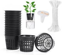 TEPPE-30 Pcs Paniers Hydroponiques Plastique Pot Plantation Hydroponique Pots hydroponie Réutilisable Panier Plante Aquatique pour Culture hydroponique aéroponique, hydroponie Plantation de légumes