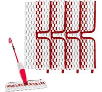 Teppe-4 Pièces Recharge Pour Vileda Serpillere 12 Spray Max, 100% Serpillere Microfibre Pour Balai, Réutilisable, Pour Convient À Tout Type De Sols