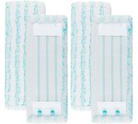 Teppe-4 Serpillères Pour Balai Professionnel Xl Micro Duo/Profi Xl Cotton Plus, Système À 2 Fibres, Avec Des Poils Spéciaux, Haute Absorption D'eau, Excellente Hygiène, Pour Tous Les Types De Sols