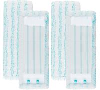 Teppe-4 Serpillères Pour Balai Professionnel Xl Micro Duo/Profi Xl Cotton Plus, Système À 2 Fibres, Avec Des Poils Spéciaux, Haute Absorption D'eau, Excellente Hygiène, Pour Tous Les Types De Sols