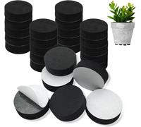 Teppe-40 Pièces Pied Pot De Fleur Invisible, Auto-Adhésif Antiderapant Pied Pot De Patin Pour Surélever Les Plantes Intérieur Et Extérieur, Pieds De Meubles Pour Éviter Les Rayures Sur Le Sol
