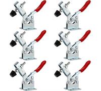 Teppe-6 Pcs Gh-201b Pince À Bascule Horizontale, Sauterelle De Serrage, Serre Joint Desserrage Rapide Capacité Déblocage Rapide Tendeurs De Levier De Genoux Pour Machines, Menuiserie 90kg 198lbs