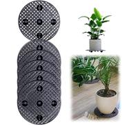 TEPPE-6 Pièces Élévateurs Pot Fleurs Maille Pad, ÉTagèRe Pour Plantes Interieur Porte Plante Exterieur Interieur, AméLiore Le Drainage, ProtèGe Les Sols Contre Les Rayures (30cm)
