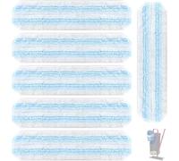 Teppe-6 Pièces - H2pro Chiffons De Nettoyage En Microfibre Pour Vileda H2pro, Pour O-Cedar H2pro Pièces De Rechange De Balai À Franges, Tampons De Nettoyage Lavables Et Réutilisables