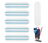 Teppe-6 Pièces Housses De Rechange Pour Vileda H2pro, Housses Microfibre Pour Tous Les Sols Durs, Lavable En Machine Et Réutilisable