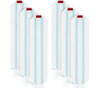 Teppe-6 Recharge Pour Vileda / O-Cedar Balai À Plat H2pro, Chiffon De Rechange Pour Balai En Microfibre, Serpillière Durable Pour Tous Les Sols Durs, Élimine Facilement Les Taches Tenaces