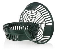 TEPPE-® 6X paniers à Plantes pour bulbes à Fleurs, Pot de Multiplication pour la Plantation et Le Stockage des Plantes à bulbes, Panier d'oignons Verts (06x jardinière Verte - 26,5 cm)