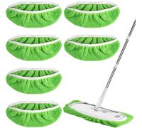 Teppe-8 Pièces Lingettes Reutilisable Pour Swiffer Sweeper, Chiffons Réutilisables Pour Swiffer Sweeper Mop, Serpillière Humide Et Sèche En Microfibre, Pour Adaptées À Tous Types De Sols(25,4x11,5cm)