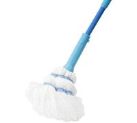Teppe-Balai Serpillère Twist Mop - Franges En Microfibre Avec Système D`Essorage Intégré - Tampon Récurant Anti-Rayures Pour Taches Tenaces - Nettoie Les Sols Stratifiés, Planchers Et Carrelages