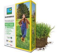 TEPPE-BARENBRUG - Gazon Rustique & Universel - Adapté Tous Sols - Installation Facile et Rapide - Pousse à Basse Température - Engrais Compatible Agriculture Biologique - Fabriqué en France - 1KG