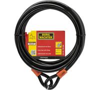 Teppe-Câble De Sécurité Avec ?Illets, Câble En Acier Revêtu (Sans Verrou), Sécurité Pour Meubles De Jardin, Vélo, Moto, 750 500, Noir, 5 M
