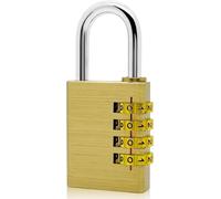 TEPPE-Cadenas à Code Numérique WeiclianHP en Laiton Sécurité Niveau 4-165/40 - Verrou Renforcé pour Cave, Casiers et Stockage (Anti-Vol Résistant)