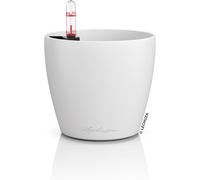 Teppe-Classico 16691 Classico Color 12 Pot De Fleurs Avec Système D'irrigation, Indicateur De Niveau D'eau Et Bac À Plantes, Surface Mate, Diamètre 13 X 12 Cm, Blanc.