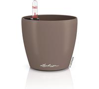 Teppe-Classico 16693 Classico Color 12 Pot De Fleurs Avec Système D'irrigation, Indicateur De Niveau D'eau Et Bac À Plantes, Surface Mate, Diamètre 13 X 12 Cm, Muscade