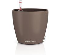 Teppe-Classico 16698 Classico Color 14 Pot De Fleurs Avec Système D'irrigation, Indicateur De Niveau D'eau Et Bac À Plantes, Surface Mate, Diamètre 15 X 13,5 Cm, Muscade