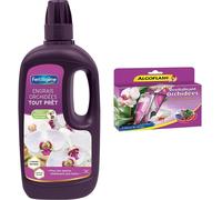 Teppe-Engrais Orchidées Tout Prêt, 1l & Algoflash Monodoses Revitalisantes Orchidées, 5 Doses, Monorchid 30 Ml Violet