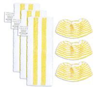 Teppe-Ensemble De Chiffons En Microfibres Compatible Avec Les Nettoyeurs Vapeur Pour Kärcher Easyfix Sc 1, Sc 2, Sc 3, Sc 4, Sc 5 Nouvel Ensemble Comprenant 3 Buses Pour Sols Et 3 Buses À Main