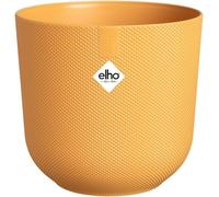 TEPPE-Jazz Round Ø 19cm - Pot de Fleurs d'Intérieur - Plastique 100% Recyclé - Structure Unique - Ø 18.9 x H 17.6 cm - Jaune/Jaune Ambré