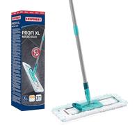 Teppe-Lave-Sol Profi Xl Micro Duo Manche Acier, Balai Microfibre Avec Housse Lavable Et Manche De 146 Cm, Balai À Plat, Accessoire Ménage Pour Sols Carrelés Et Stratifiés, Tête 360 Degrés