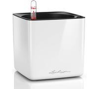 Teppe-Lechuza Cube Glossy 14 Cubes À Plantes De Haute Qualité Avec Système D'irrigation En Bâton, Blanc Brillant