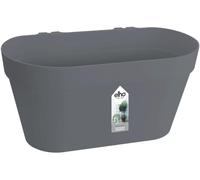 Teppe-Loft Urban Green Wall Pot Duo 28 - Pot De Fleurs Pour Balcon & Extérieur - Ø 28.0 X H 13.2 Cm - Noir/Anthracite