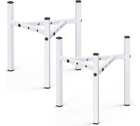 TEPPE-Lot de 2 supports de plantes, supports de support en fer, support moderne d'intérieur/extérieur pour plantes en céramique de 20 à 30,5 cm, pour jardin, salon, distributeurs de boissons glacées