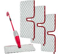 Teppe-Lot De 3 Recharge Microfibres Pour Balai Spray Compatibles Avec Vileda Vileda 1-2 Spraymax, Mop En Microfibre Lavable Pour Cuisine Et Salle De Bain Pour Tous Types De Sols (Gris-3)