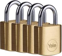 Teppe-Lot De 4 Cadenas Laiton 20 Mm - Y110b/20/111/4 - Anse Acier, 3 Clés - Pour Casier Scolaire Ecole, Vestiaire De Sport, Boîte À Outils, Armoire