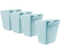 Teppe-Lot De 4 Porte-Gobelets À Suspendre, Panier De Rangement À Roulettes, Accessoires De Chariot À Roulettes, 11,9 X 10,2 Cm, Pots À Crayons Suspendus, Pots À Plantes,Pot À Maquillage (Bleu)