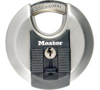 Teppe-Master Lock Cadenas Rond [A Clé] [Acier Inoxydable] [Extérieur] M50eurd - Idéal Pour Les Espaces De Rangement, Les Remises, Les Garages, Les Remorques