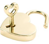 Teppe-Mini Cadenas En Forme De C?Ur Vintage,Petit Cadenas D'amour Avec Clé Pour Journal Intime, Boîte À Bijoux Et Rangement,Style Ancien Et Romantique