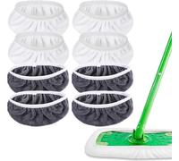 Teppe-Nettoyage À La Vapeur En Microfibre Pour La Buse Manuelle, 8pcs Bonnettes Microfibre Lingettes, Ensemble De Chiffons Éponge, Housse En Coton Éponge, Pour Capacité D'absorption Et Réutilisation