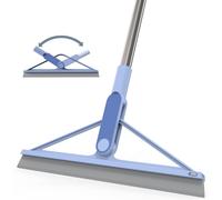 Teppe-Raclette Douche Sol Raclette Douche Avec Manche Raclette Sol Silicone 156cm Raclette Balai Bleu