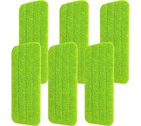 Teppe-Recharges De Serpillière Spray \U20136 Têtes De Serpillière En Microfibre Réutilisables, Compatibles Avec Les Principaux Balais Plats, Nettoyage À Sec Et Humide Pour Parquet, Stratifié Et Carre