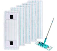 Teppe-Serpillères De Rechange Compatible Avec Leifheit Cleantwist M Ergo 2.0, Absorption Efficace De L'eau - Hautement Décontaminant,5 Pièces