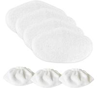 Teppe-Serpillières Microfibres Pour Polti Vaporetto Paeu0332 Sv440_Double, Sv450, Sv460, 4 Lingettes Reutilisable De Nettoyage, 2 Paeu0282 Sockettes De Balai Vapeur