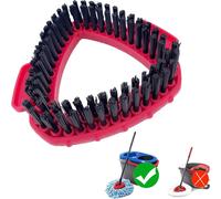 Teppe-T¿¿Te De Brosse ¿¿ R¿¿Curer, 1 Vadrouille Rotative Pour 2 R¿¿Servoirs T¿¿Te De Brosse Rigide Triangulaire Compatible Vileda Turbo