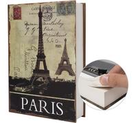 Teppe-Véritable Carnet De Transfert En Papier Sûr Pour Bijoux, Argent Et Argent Liquide, Creux Avec Compartiment Caché, Clé Et Cadenas À Combinaison (Serrure À Combinaison, Paris)