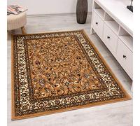 Teppich-Home Orient B2430 Tapis oriental tissé classique avec ornements et motifs floraux, couleur : rouge, beige, gris, noir, dimensions : 200 x 290 cm