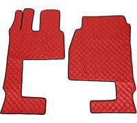 Teppich Lampa , ein paar aus Skeentex - Rot - kompatibel für Mercedes Actros MP4 (09/11>09/19) wide cab, passenger seat foldable - Mercedes Actros MP5 (10/19>) wide cab, passenger seat foldable