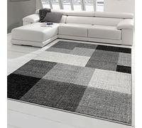 Teppich-Traum Amazon: Tapis de Salon avec Carré Abstrait | Facile d'entretien | Gris crème Größe 200x280 cm