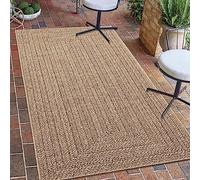 Teppich-Traum Extérieur Coureur Moderne Robuste Aspect Jute résistant aux intempéries Balcon Jardin terrasse 60x90 cm