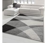 Teppich-Traum Tapis de Salon avec Motif Abstrait Moderne | Facile d'entretien | Gris crème Größe 200x280 cm