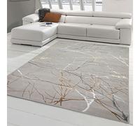 Teppich-Traum Tapis Design Couloir Salon Chambre à Coucher Branches d´Arbre Or, 200 x 290 cm