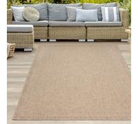 Teppich-Traum Tapis d'extérieur résistant aux intempéries Aspect sisal Jardin terrasse Balcon Beige/Naturel 160x230 cm
