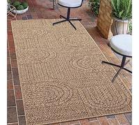 Teppich-Traum Tapis d'intérieur et d'extérieur étroit 60x180 cm Aspect sisal Naturel Beige Marron Jardin terrasse Balcon
