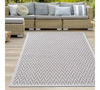 Teppich-Traum Tapis d'intérieur et d'extérieur résistant - Facile d'entretien - Résistant aux intempéries - Idéal pour terrasse, balcon, salon - Beige crème - 120 x 160 cm