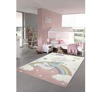 Teppich-Traum Tapis Enfant Tapis sirène pépinière Princesse Pastel Größe 200 x 290 cm